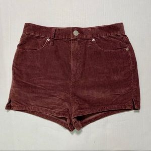 BDG CORDUROY HIGH WAISTED SHORTS